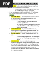 Chapter 6: Unpacking The Self - Physical Self: Example