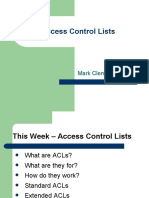 Access Control Lists: Mark Clements