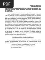 Apelacion, Audiencia Preliminar