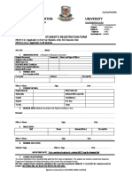 Egerton University: Student'S Registration Form