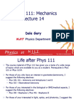 Physics 111: Mechanics: Dale Gary