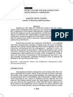 Organizational Culture and Job Satisfaction Among Batelec I Employees Aniceto Reyes Cuarto