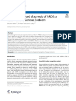 Missed or Delayed Diagnosis of ARDS: A Common and Serious Problem