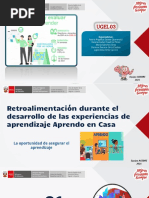 Retroalimentación Durante El Desarrollo de Las Experiencias de Aprendizaje - Aprendo en Casa