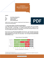 Dusty Johnson - August Polling Results