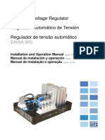 WEG Regulador de Tensao Automatico Ea05a WG Manual Portugues BR DC