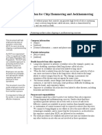 Exposure Control Plan For Chip Hammering and Jackhammering: Protecting Workers When Chipping or Jackhammering Concrete