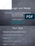 14 DLD Lec 14 Canonical Forms Dated 13 Nov 2020 Lecture Slides