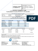 Cement Certificat CEM-II-B-LL42.5R Mai