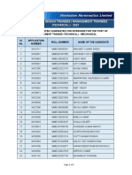 Selection of Design Trainees / Management Trainees (TECHNICAL) - 2021