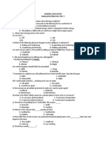 Simulated Practice Test-7 General Education