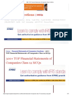 300+ TOP Financial Statements of Companies Class 12 MCQs