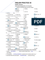 English Practice 30: I. Grammar and Vocabulary (35 Points) Part 1: Choose The Best Answer Among A, B, C or D. (15 Points)