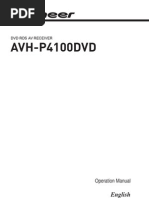 AVH-P4100DVD User Manual