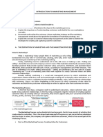 L1 - Introduction To Marketing Management