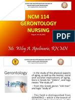 NCM 114 Gerontology - WeeK 1