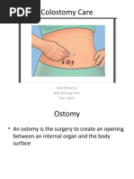 Colostomy Care: Sital B Sharma MSC Nursing Part I Con, NBMC