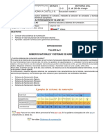 Taller No 2 de Matematicas de Sistema de Numeracion GR 6-8