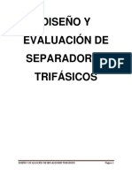 Diseno y Evaluacion de Separadores Trifasicos