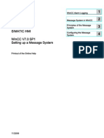 Simatic Hmi Wincc V7.0 Sp1 Setting Up A Message System