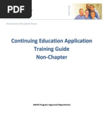 Continuing Education Application Training Guide Non-Chapter: AACN Program Approval Department