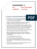 Lab Assessment: - 1: 1.create A Virtual Machine (VM)