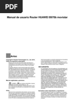 Manual de Usuario Router HUAWEI B970b Movistar