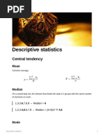 Descriptive Statistics