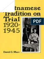 David G. Marr - Vietnamese Tradition On Trial, 1920-1945-University of California Press (1984)