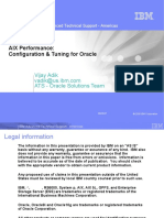 AIX Performance: Configuration & Tuning For Oracle: Vijay Adik ATS - Oracle Solutions Team