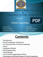 SEMINAR PPT On Cloud Computing