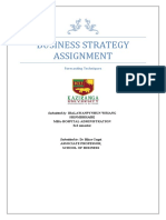 Business Strategy Assignment: Forecasting Techniques