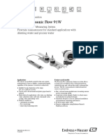 Proline Prosonic Flow 91W: Technical Information