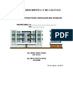 Memoria de Calculo Edificio Multifamiliar