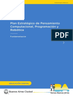 Plan Estratégico de Pensamiento Computacional, Robótica y Programación-Fundamentación FINAL