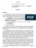 Petitioner Respondent: Republic of The Philippines, - Marelyn Tanedo Manalo