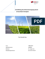 Sicherstellung Der Stromversorgung Durch Erneuerbare Energien