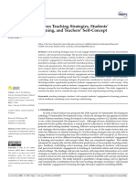 The Relations Between Teaching Strategies, Students' Engagement in Learning, and Teachers' Self-Concept