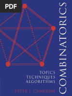 Cameron, Peter J - Combinatorics - Topics, Techniques, Algorithms-Cambridge Univ. Press (2010)