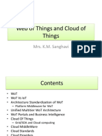 Web of Things and Cloud of Things