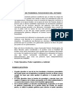 Envio Trabajo Division de Poderes Funciones Del Estado