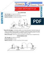 Actividades Deportivas para Quinto de Primaria