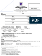 SUMMATIVE TEST Q4 3 Math English Health Filipino Arts SCI PE A.P. ESP EPP MUSIC