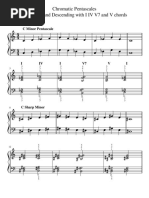 Chromatic Minor Pentascales With I IV V Chords