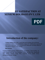 Employee Satisfaction at Xenium Holidays Pvt. LTD