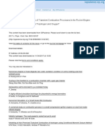 The Technique For Simulation of Transient Combusti