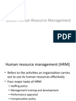 Global Human Resource Management