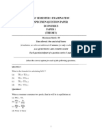 856 Economics - Isc Specimen