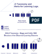 SOLO Taxonomy and Success Criteria For Learning Logs.: Pam Hook