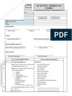 Northlink: Activity Approval Form For Clubs Activity